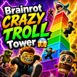 Brainrot CRAZY TROLL Tower 😱