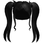 High Black Pigtails