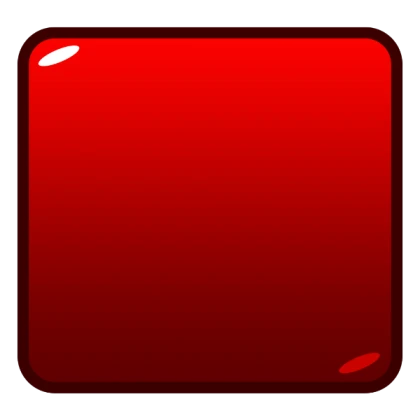 Block Button Red UI