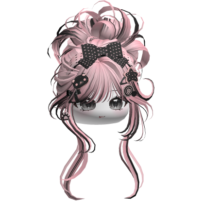 Igari Mori Kei Shoujo Bun (Pink&Black) Roblox item