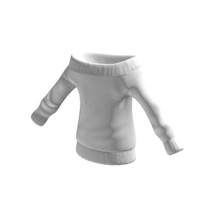 White Off Shoulder Sweater