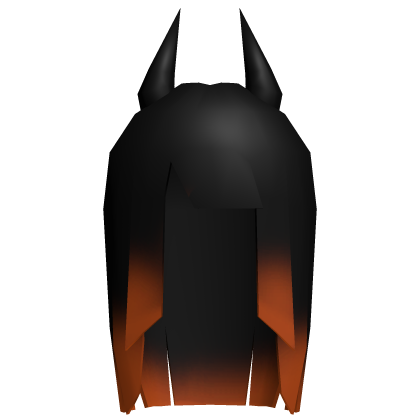 Low Poly Halloween Devil Horns Emo Hair Orange Roblox item