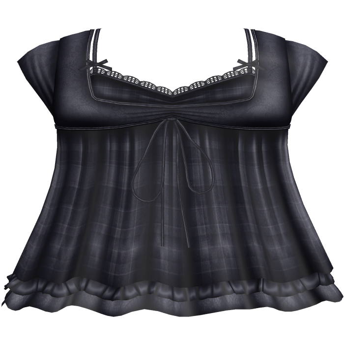 pretty gothic ruffled dress w tank top navy blue