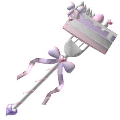 Cute Sweet Cake Fork - Purple Pink Roblox item render