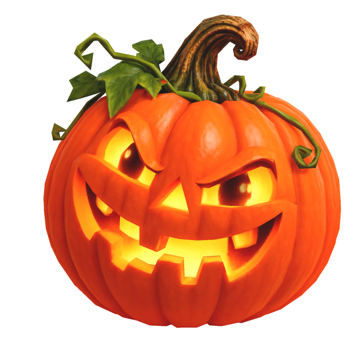 Glossy Friendly Jack-o’-Lantern Pumpkin