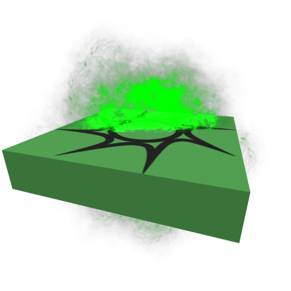 Green spawnpoint with green fire