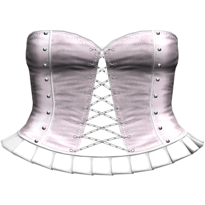 Emo Gothic Laced Up Corset Dress in Pink