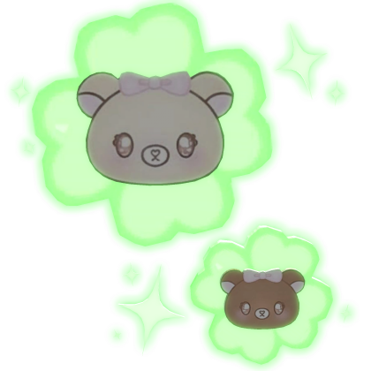 [EMISSIVE GLOW] clover hairclip