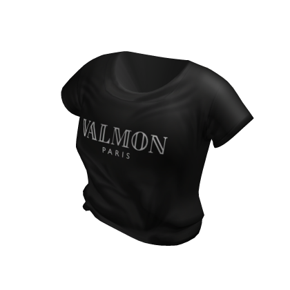 Valmon Designer Logo Shirt | Black thumbnail