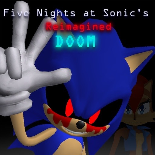 Five Nights at Sonic's Reimagined Doom official Roblox game thumbnail