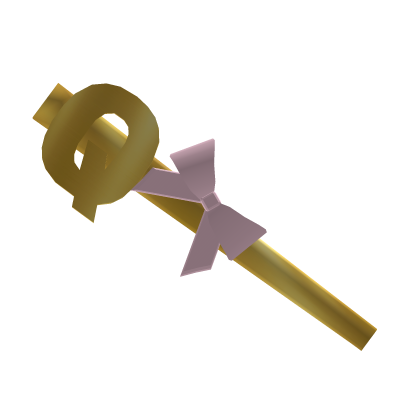 gold q initial hair clip Roblox item