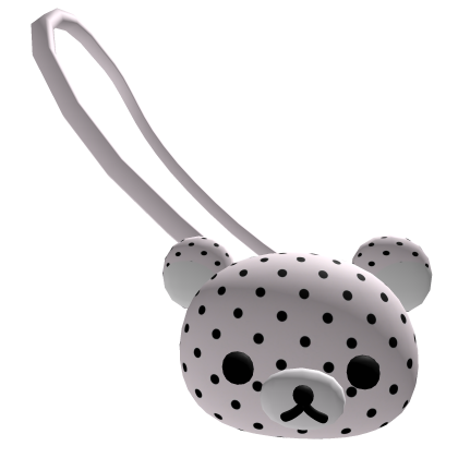 cute bag korilakkuma pink with black polkadots Roblox item