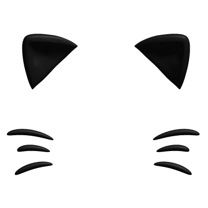 cute black kitty ears filter