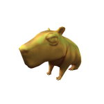 Golden Capybara Shoulder Buddy