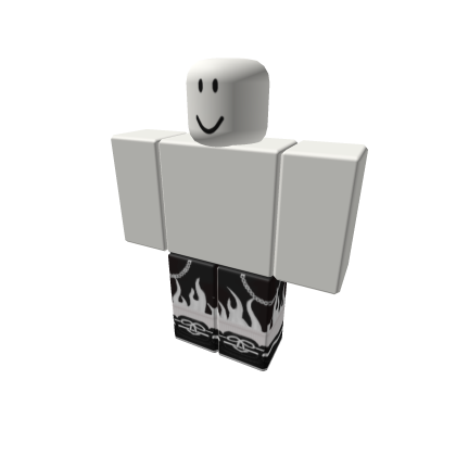 Black pants with white stripes roblox deals
