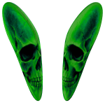 Green Skull Squadron Bunny Ears