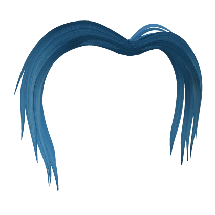 Teal Blue Fluffy Scene Hair Extensions Roblox item thumbnail