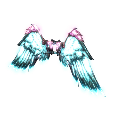 Neon Blue-Purple Icarus Wings
