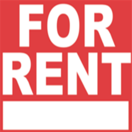 rent sign Roblox decal
