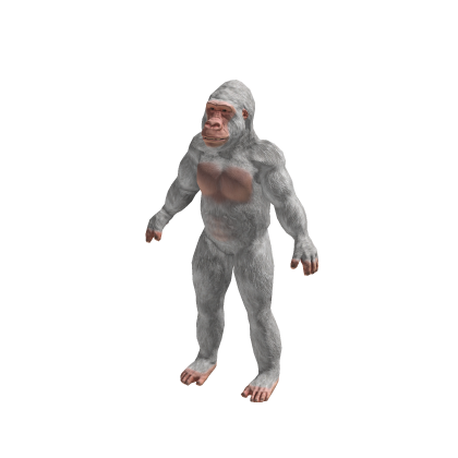 White Gorilla Suit Realistic Monkey Costume