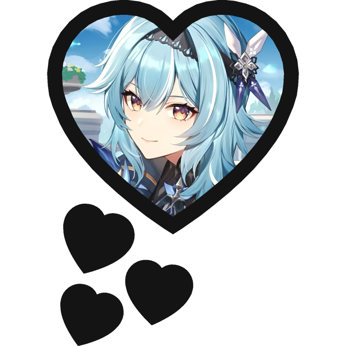 Eula Thinking Hearts Genshin Impact