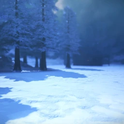 Snowy forest icon