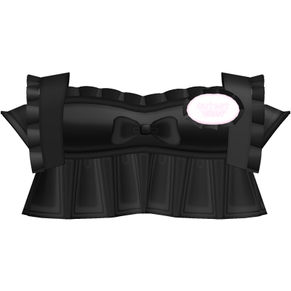 chef top with cute bow ruffles in pink