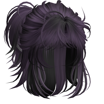 Anime Androg Wolfcut Ponytail Green&black