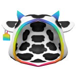 🌈 Rainbow Cow Hood 🌈