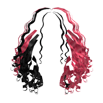 Curly Extensions[Black and Pink] Roblox item