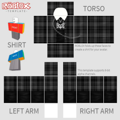 black hoodie template Roblox decal