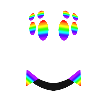 Smiling Rainbow Spider Face Roblox item
