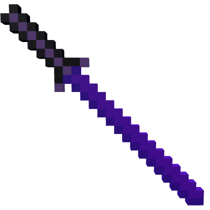 Pixel Sword 8 Bit Purple