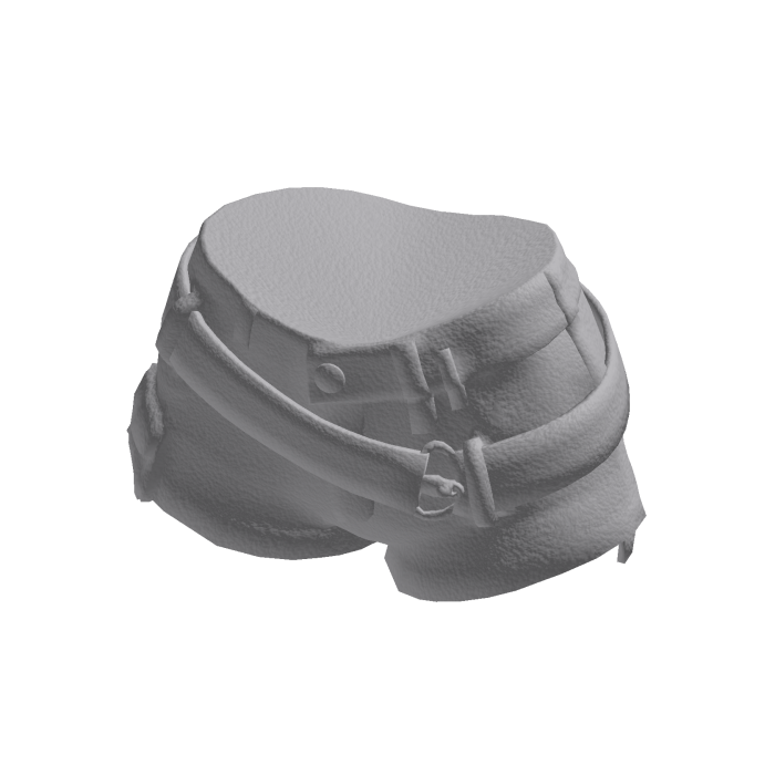 Layered Belt Shorts (Gray)