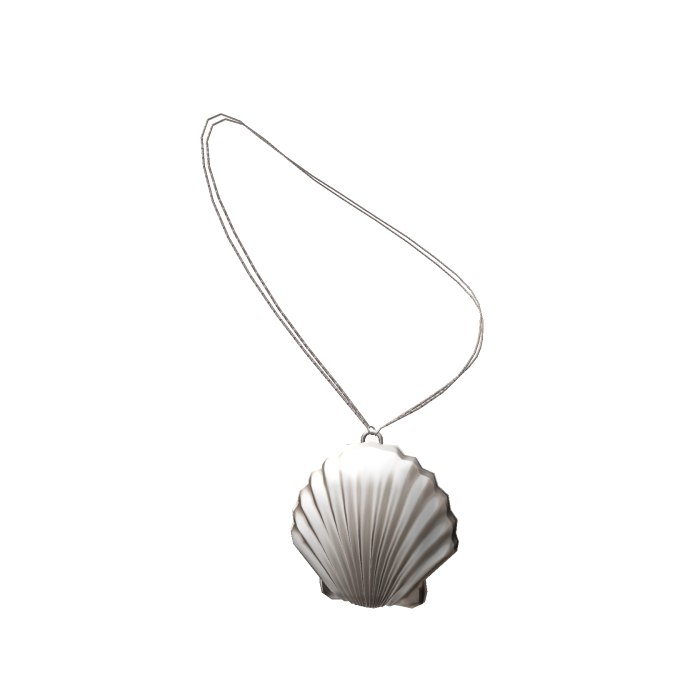 Silver Seashell Chain Bag