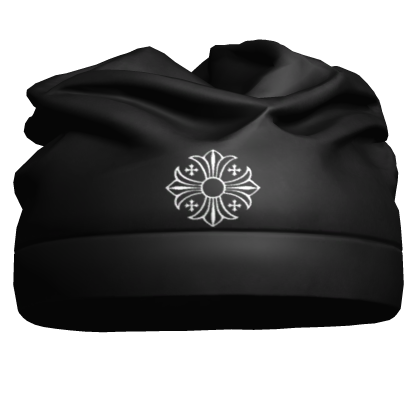 Black Chrome Skull Y2K Hat