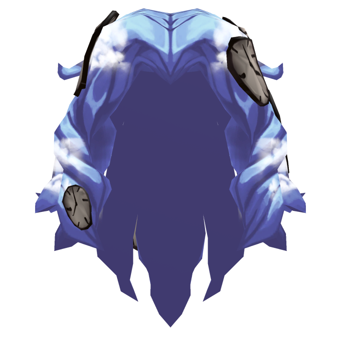 Weirdcore Clock BlueSky Hair {🕗}