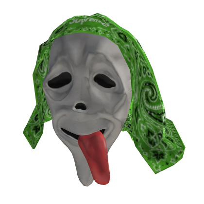 Scary Mask + Green Bandana