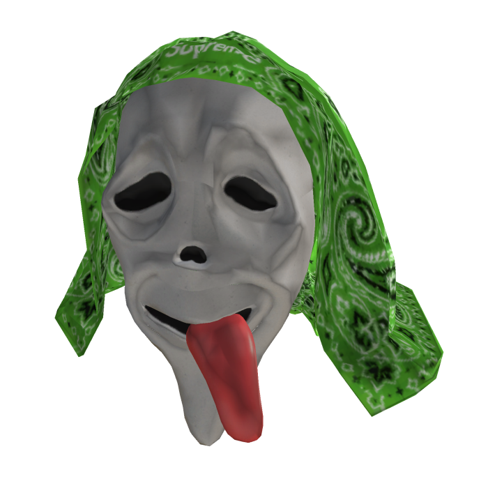 Scary Mask + Green Bandana