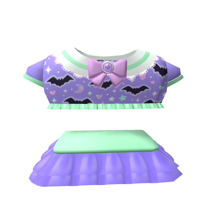 cutesy halloween set in purple  & teal