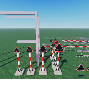build a polish and switzerland railroad crossing