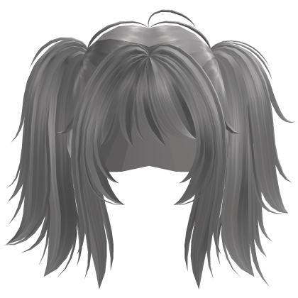 Cute High Pigtail Hair (Silver/Grey)