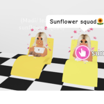Sunflower squad Imogen and phoebe