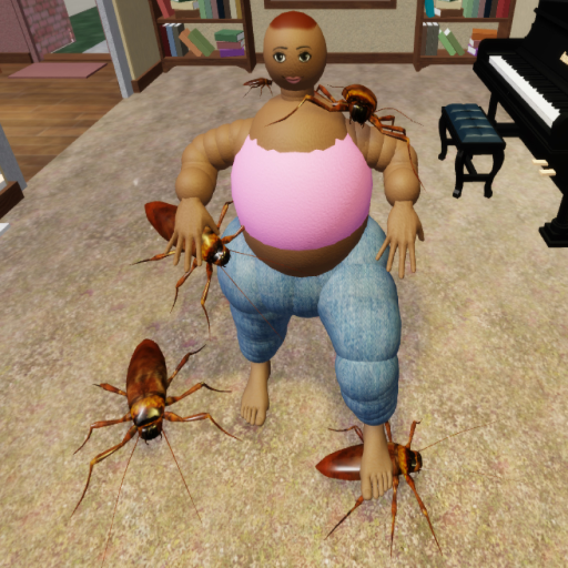 LOVELY PEACHES HOUSE CLEANING SURVIVAL  -OLD- official Roblox game thumbnail