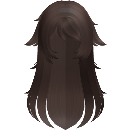 brown cute neet hikikomori long messy hair