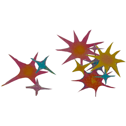Colorful Weirdcore Stars