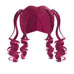 Cabelo rosa fofo de aniversário GRATIS