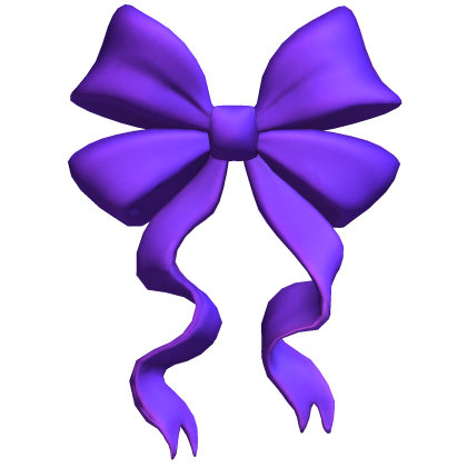 Cute Hair Bow Purple Roblox item
