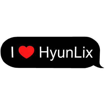 I love Hyunlix Hyunjin & Felix Stray Kids SKZ text Roblox item