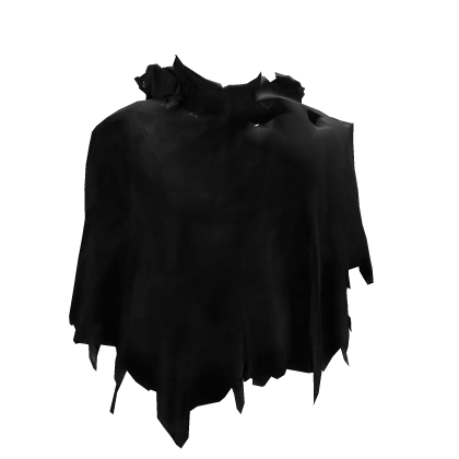 Black Emo Ripped Cape Roblox item
